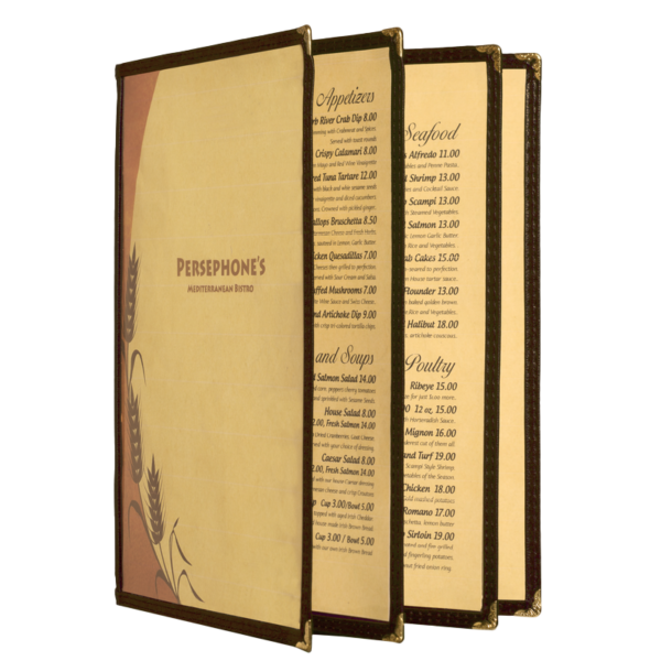 Table menus insert cover